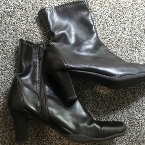 Work booties w stiletto heel